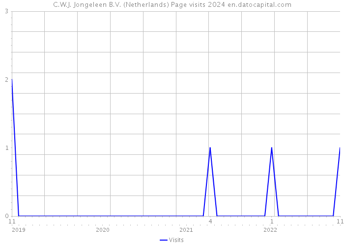C.W.J. Jongeleen B.V. (Netherlands) Page visits 2024 