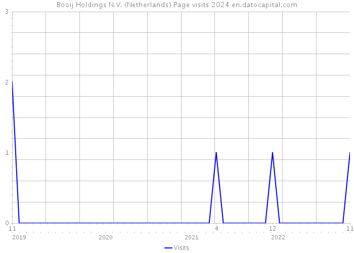 Booij Holdings N.V. (Netherlands) Page visits 2024 