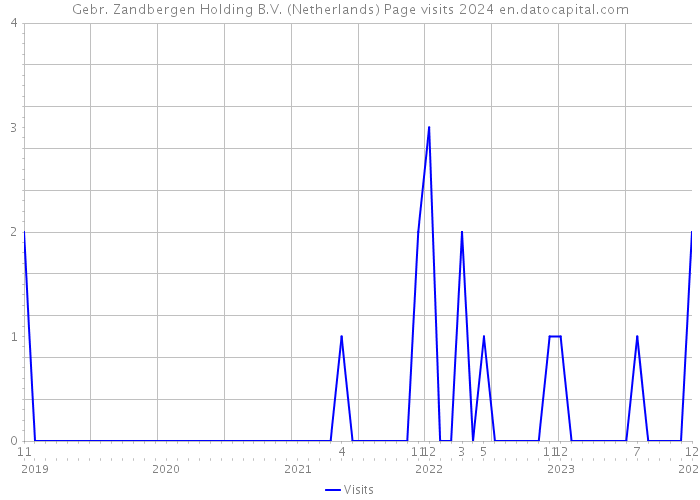 Gebr. Zandbergen Holding B.V. (Netherlands) Page visits 2024 