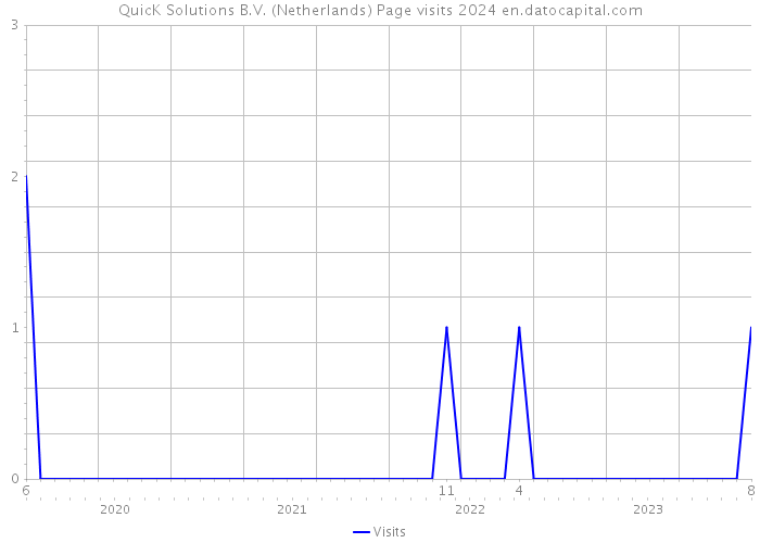 QuicK Solutions B.V. (Netherlands) Page visits 2024 