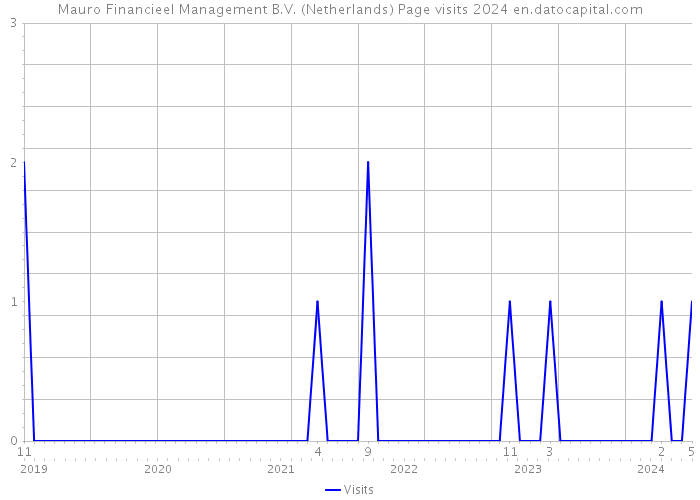 Mauro Financieel Management B.V. (Netherlands) Page visits 2024 