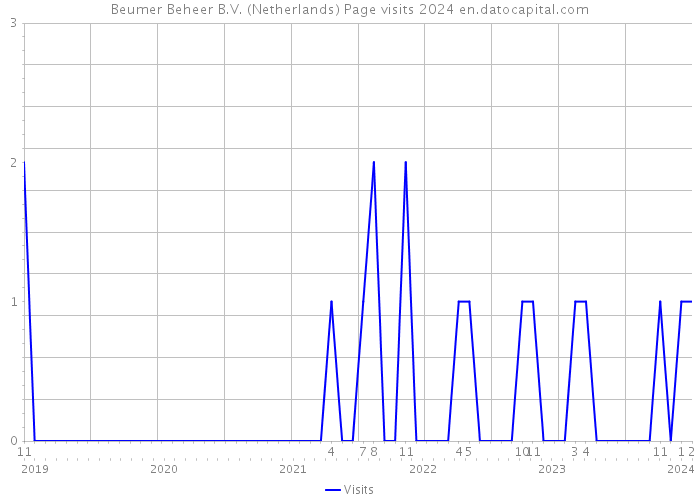 Beumer Beheer B.V. (Netherlands) Page visits 2024 