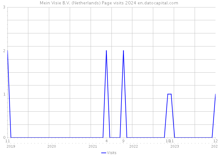 Mein Visie B.V. (Netherlands) Page visits 2024 