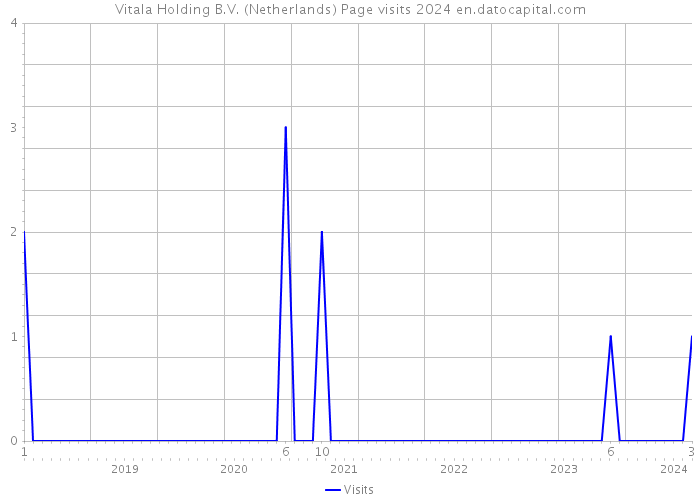 Vitala Holding B.V. (Netherlands) Page visits 2024 