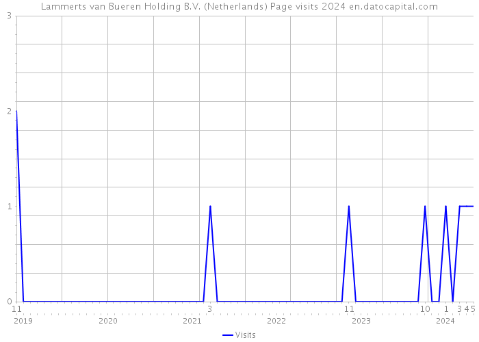 Lammerts van Bueren Holding B.V. (Netherlands) Page visits 2024 