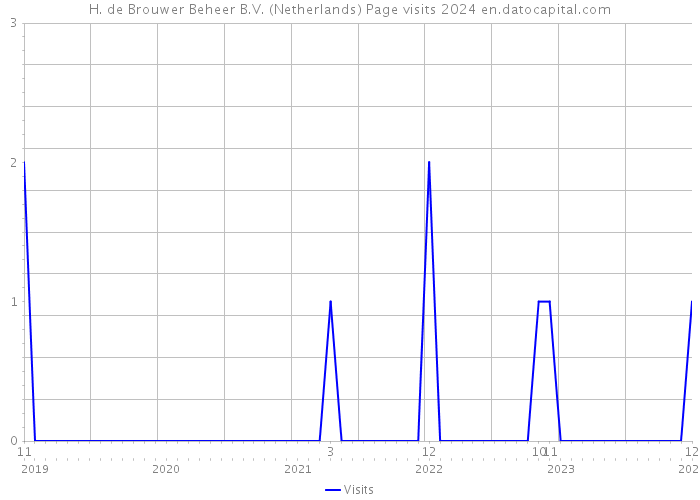 H. de Brouwer Beheer B.V. (Netherlands) Page visits 2024 