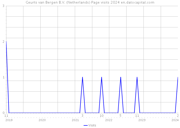 Geurts van Bergen B.V. (Netherlands) Page visits 2024 