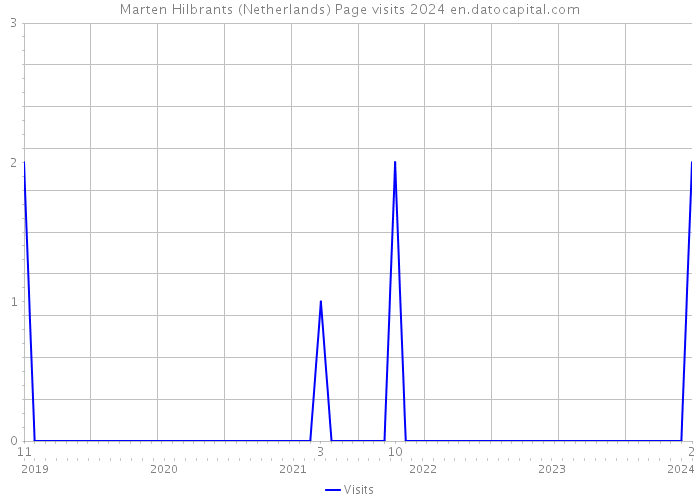 Marten Hilbrants (Netherlands) Page visits 2024 