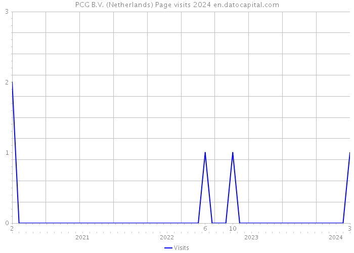PCG B.V. (Netherlands) Page visits 2024 