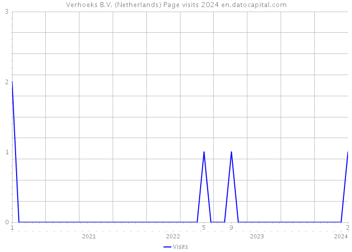 Verhoeks B.V. (Netherlands) Page visits 2024 