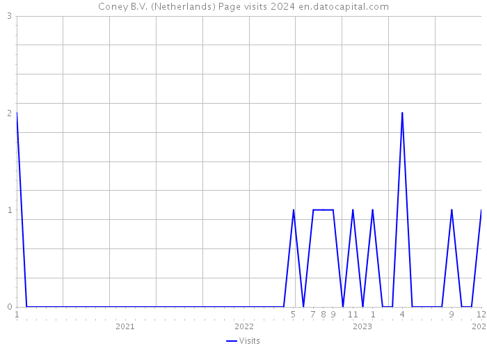 Coney B.V. (Netherlands) Page visits 2024 
