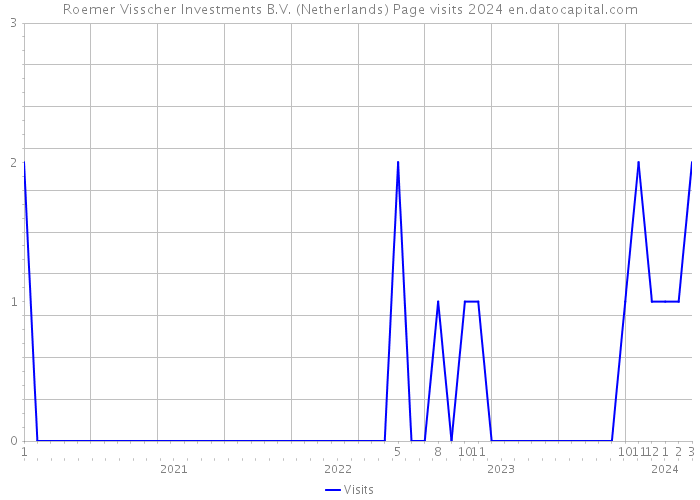 Roemer Visscher Investments B.V. (Netherlands) Page visits 2024 