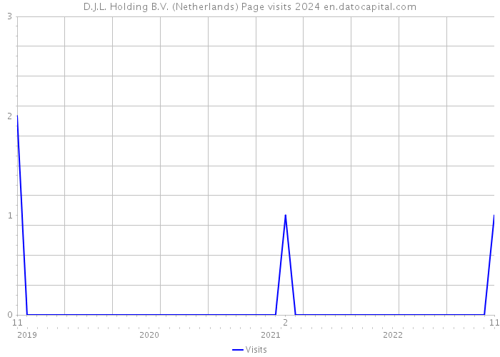 D.J.L. Holding B.V. (Netherlands) Page visits 2024 