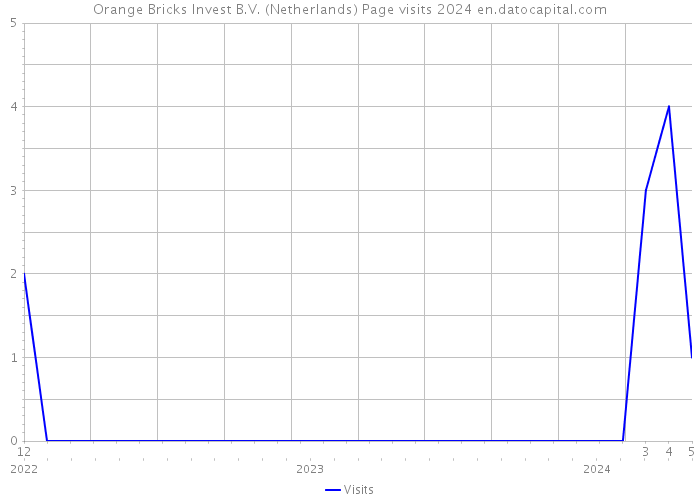 Orange Bricks Invest B.V. (Netherlands) Page visits 2024 