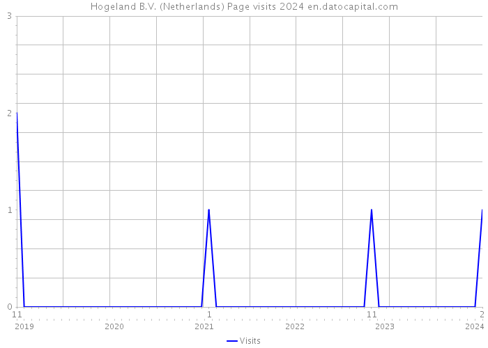 Hogeland B.V. (Netherlands) Page visits 2024 