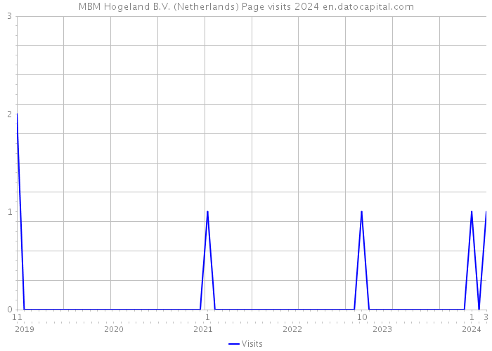 MBM Hogeland B.V. (Netherlands) Page visits 2024 