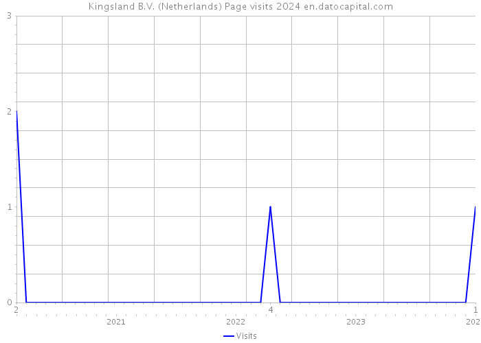 Kingsland B.V. (Netherlands) Page visits 2024 