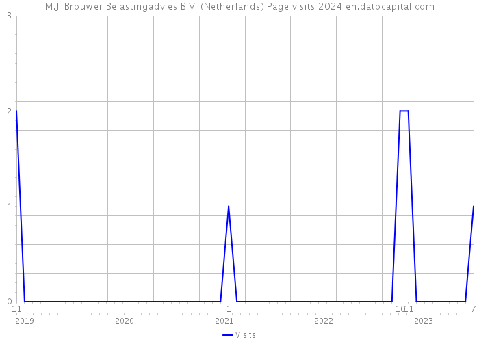 M.J. Brouwer Belastingadvies B.V. (Netherlands) Page visits 2024 