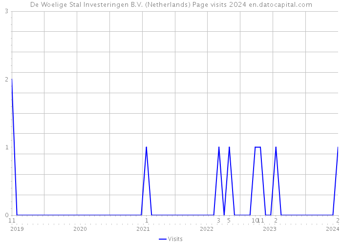 De Woelige Stal Investeringen B.V. (Netherlands) Page visits 2024 