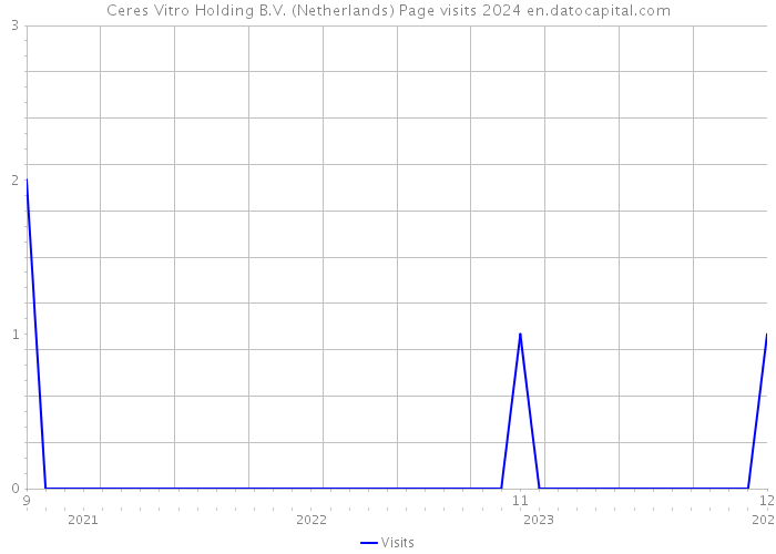 Ceres Vitro Holding B.V. (Netherlands) Page visits 2024 