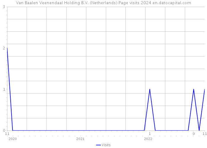 Van Baalen Veenendaal Holding B.V. (Netherlands) Page visits 2024 