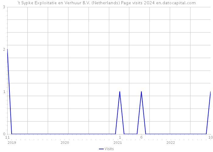 't Sypke Exploitatie en Verhuur B.V. (Netherlands) Page visits 2024 
