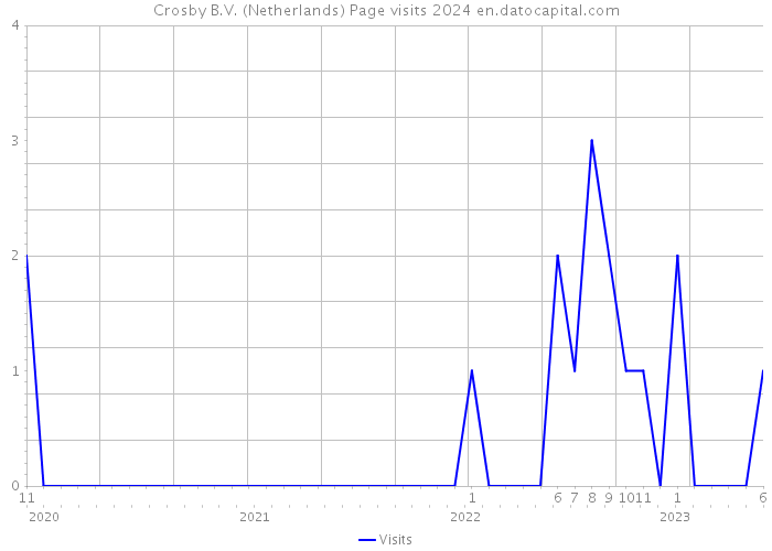 Crosby B.V. (Netherlands) Page visits 2024 