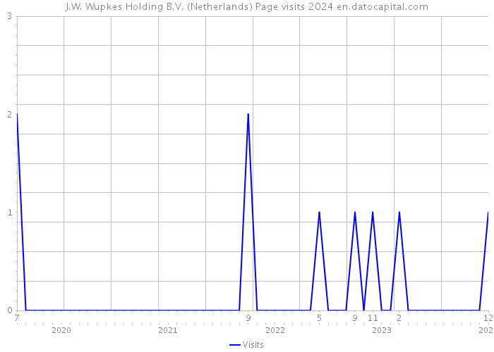 J.W. Wupkes Holding B.V. (Netherlands) Page visits 2024 