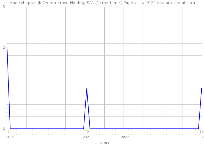 Maatschappelijk Ondernemen Holding B.V. (Netherlands) Page visits 2024 