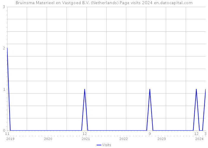 Bruinsma Materieel en Vastgoed B.V. (Netherlands) Page visits 2024 