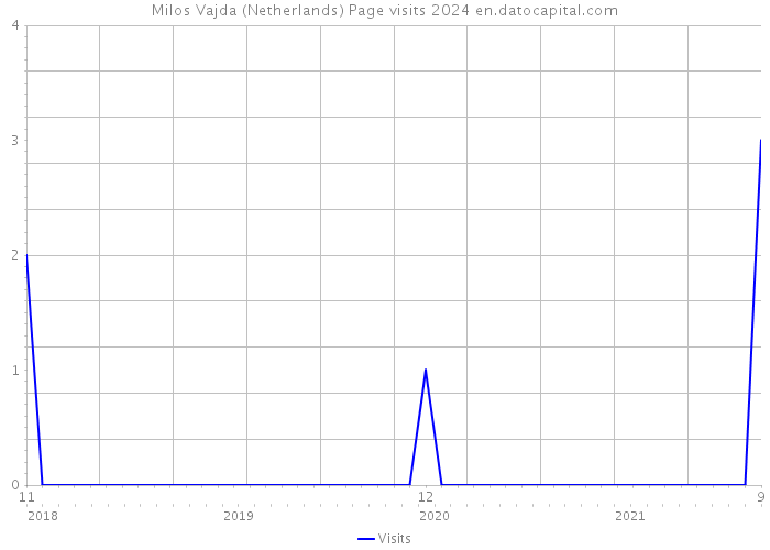 Milos Vajda (Netherlands) Page visits 2024 