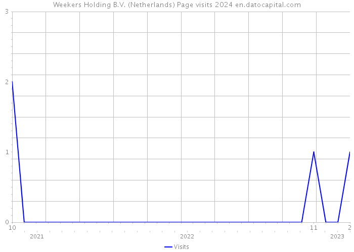Weekers Holding B.V. (Netherlands) Page visits 2024 