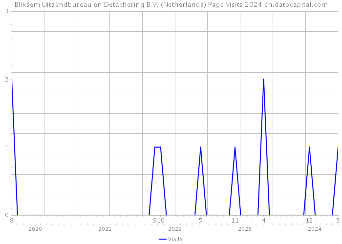 Bliksem Uitzendbureau en Detachering B.V. (Netherlands) Page visits 2024 
