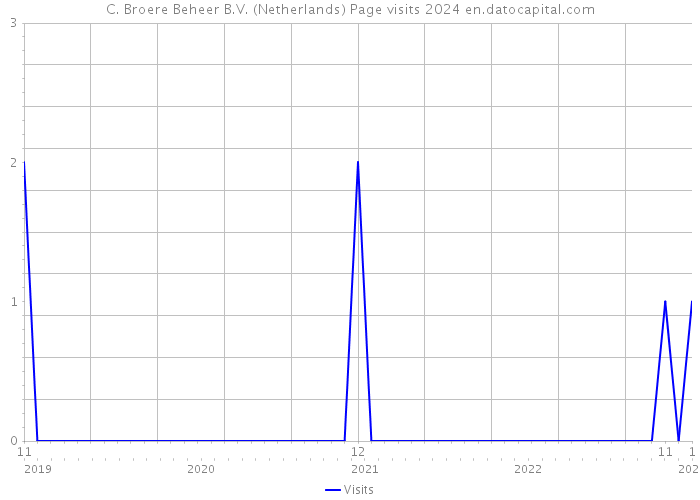 C. Broere Beheer B.V. (Netherlands) Page visits 2024 