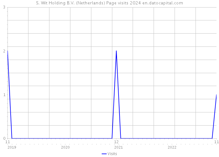 S. Wit Holding B.V. (Netherlands) Page visits 2024 