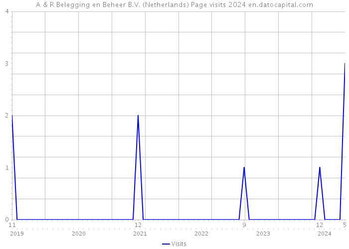 A & R Belegging en Beheer B.V. (Netherlands) Page visits 2024 