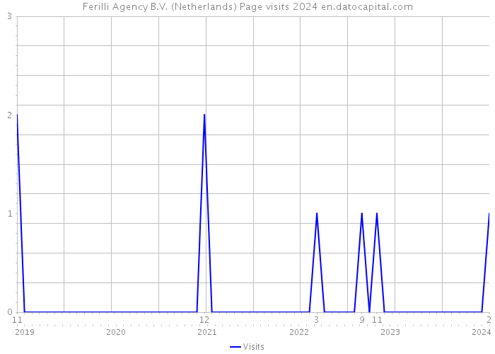 Ferilli Agency B.V. (Netherlands) Page visits 2024 