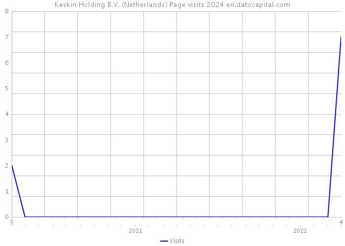 Keskin Holding B.V. (Netherlands) Page visits 2024 