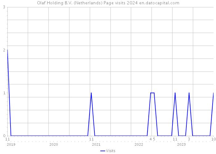 Olaf Holding B.V. (Netherlands) Page visits 2024 