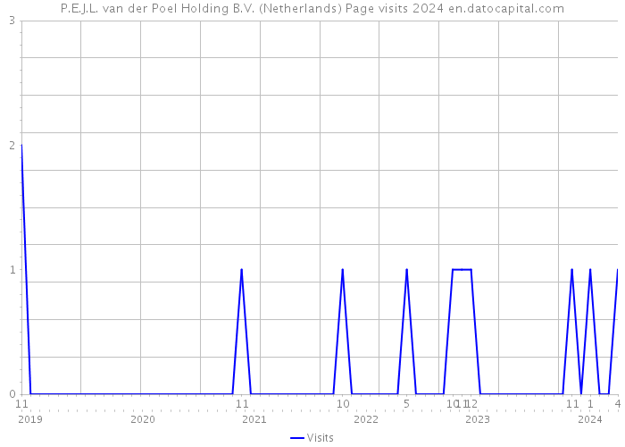 P.E.J.L. van der Poel Holding B.V. (Netherlands) Page visits 2024 