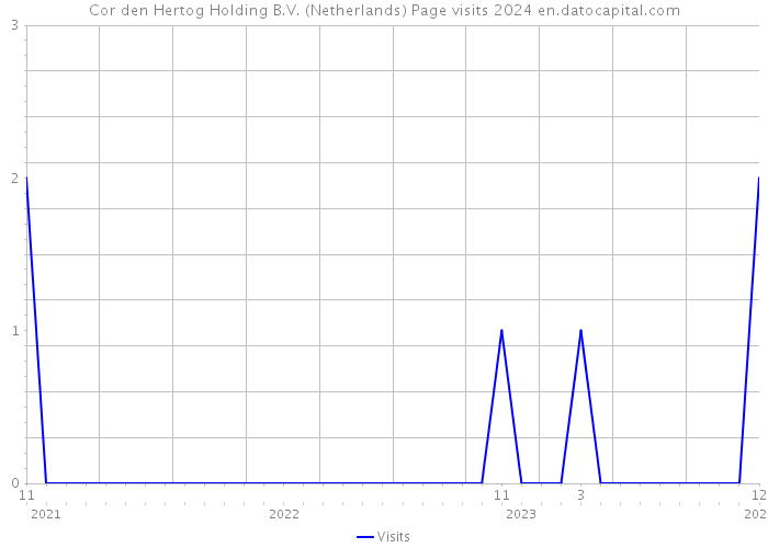 Cor den Hertog Holding B.V. (Netherlands) Page visits 2024 
