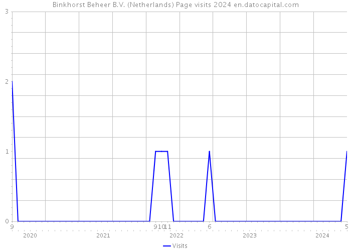 Binkhorst Beheer B.V. (Netherlands) Page visits 2024 