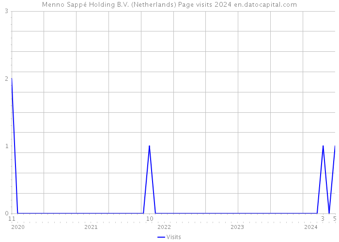 Menno Sappé Holding B.V. (Netherlands) Page visits 2024 