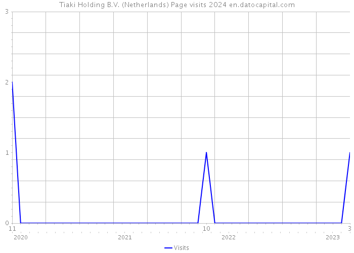 Tiaki Holding B.V. (Netherlands) Page visits 2024 