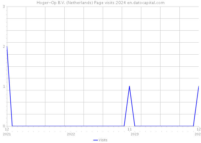 Hoger-Op B.V. (Netherlands) Page visits 2024 