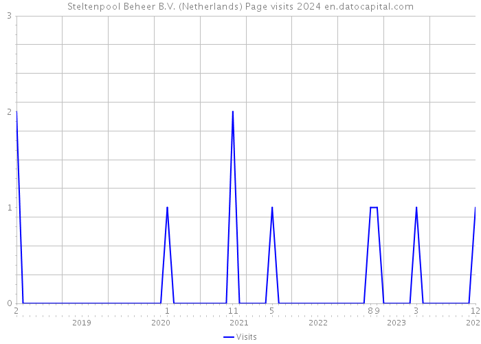 Steltenpool Beheer B.V. (Netherlands) Page visits 2024 