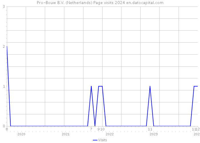 Pro-Bouw B.V. (Netherlands) Page visits 2024 