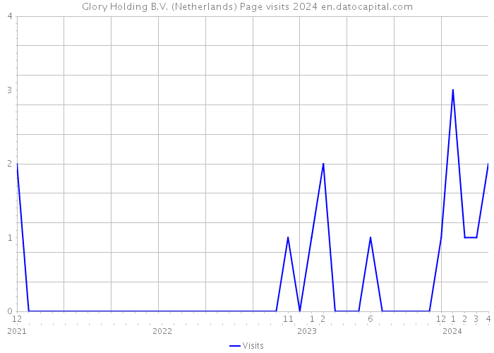 Glory Holding B.V. (Netherlands) Page visits 2024 