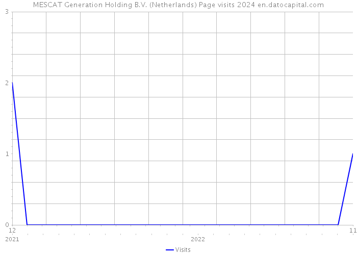 MESCAT Generation Holding B.V. (Netherlands) Page visits 2024 