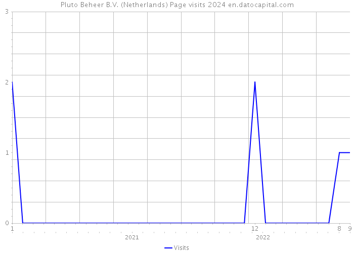 Pluto Beheer B.V. (Netherlands) Page visits 2024 